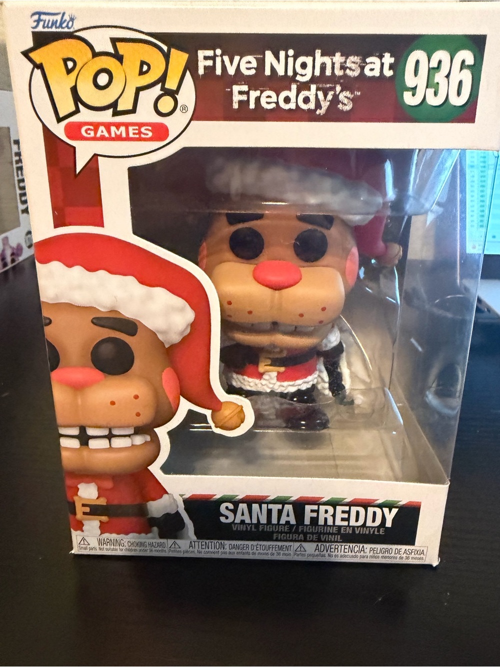 Funko Pop! Five Nights at Freddy's Santa Freddy - Red, White, Black, Green